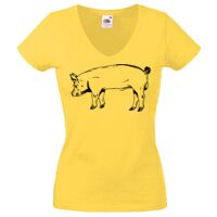 Lady-fit Valueweight V-Neck T-Shirt Thumbnail