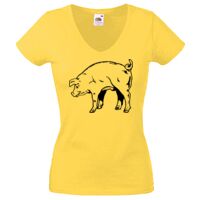 Lady-fit Valueweight V-Neck T-Shirt Thumbnail