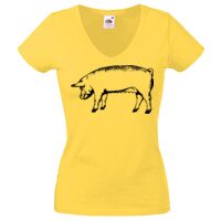 Lady-fit Valueweight V-Neck T-Shirt Thumbnail