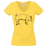 Lady-fit Valueweight V-Neck T-Shirt Thumbnail