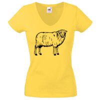 Lady-fit Valueweight V-Neck T-Shirt Thumbnail