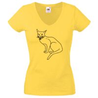 Lady-fit Valueweight V-Neck T-Shirt Thumbnail