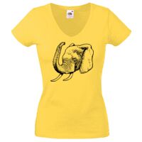 Lady-fit Valueweight V-Neck T-Shirt Thumbnail
