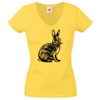 Lady-fit Valueweight V-Neck T-Shirt Thumbnail