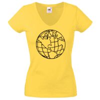 Lady-fit Valueweight V-Neck T-Shirt Thumbnail