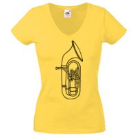 Lady-fit Valueweight V-Neck T-Shirt Thumbnail