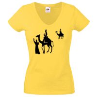 Lady-fit Valueweight V-Neck T-Shirt Thumbnail