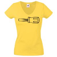 Lady-fit Valueweight V-Neck T-Shirt Thumbnail