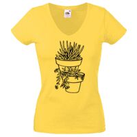 Lady-fit Valueweight V-Neck T-Shirt Thumbnail