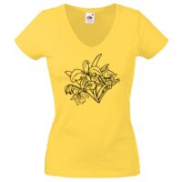 Lady-fit Valueweight V-Neck T-Shirt Thumbnail
