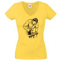 Lady-fit Valueweight V-Neck T-Shirt Thumbnail