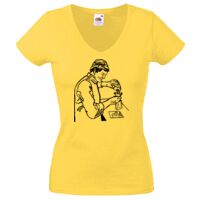 Lady-fit Valueweight V-Neck T-Shirt Thumbnail