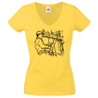 Lady-fit Valueweight V-Neck T-Shirt Thumbnail