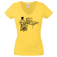 Lady-fit Valueweight V-Neck T-Shirt Thumbnail