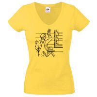 Lady-fit Valueweight V-Neck T-Shirt Thumbnail