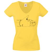Lady-fit Valueweight V-Neck T-Shirt Thumbnail