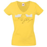 Lady-fit Valueweight V-Neck T-Shirt Thumbnail