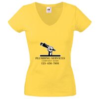 Lady-fit Valueweight V-Neck T-Shirt Thumbnail