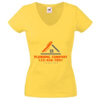 Lady-fit Valueweight V-Neck T-Shirt Thumbnail