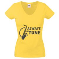 Lady-fit Valueweight V-Neck T-Shirt Thumbnail