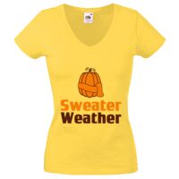 Lady-fit Valueweight V-Neck T-Shirt Thumbnail