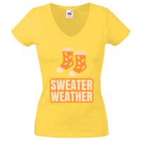 Lady-fit Valueweight V-Neck T-Shirt Thumbnail