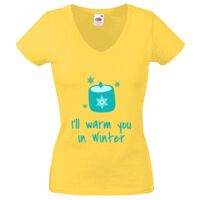 Lady-fit Valueweight V-Neck T-Shirt Thumbnail