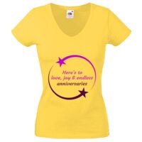 Lady-fit Valueweight V-Neck T-Shirt Thumbnail