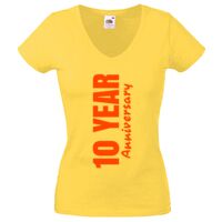 Lady-fit Valueweight V-Neck T-Shirt Thumbnail