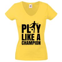 Lady-fit Valueweight V-Neck T-Shirt Thumbnail