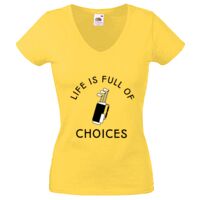 Lady-fit Valueweight V-Neck T-Shirt Thumbnail