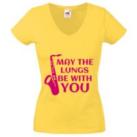 Lady-fit Valueweight V-Neck T-Shirt Thumbnail