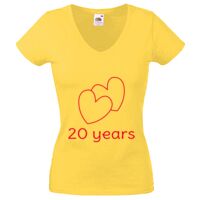 Lady-fit Valueweight V-Neck T-Shirt Thumbnail