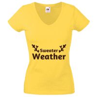 Lady-fit Valueweight V-Neck T-Shirt Thumbnail